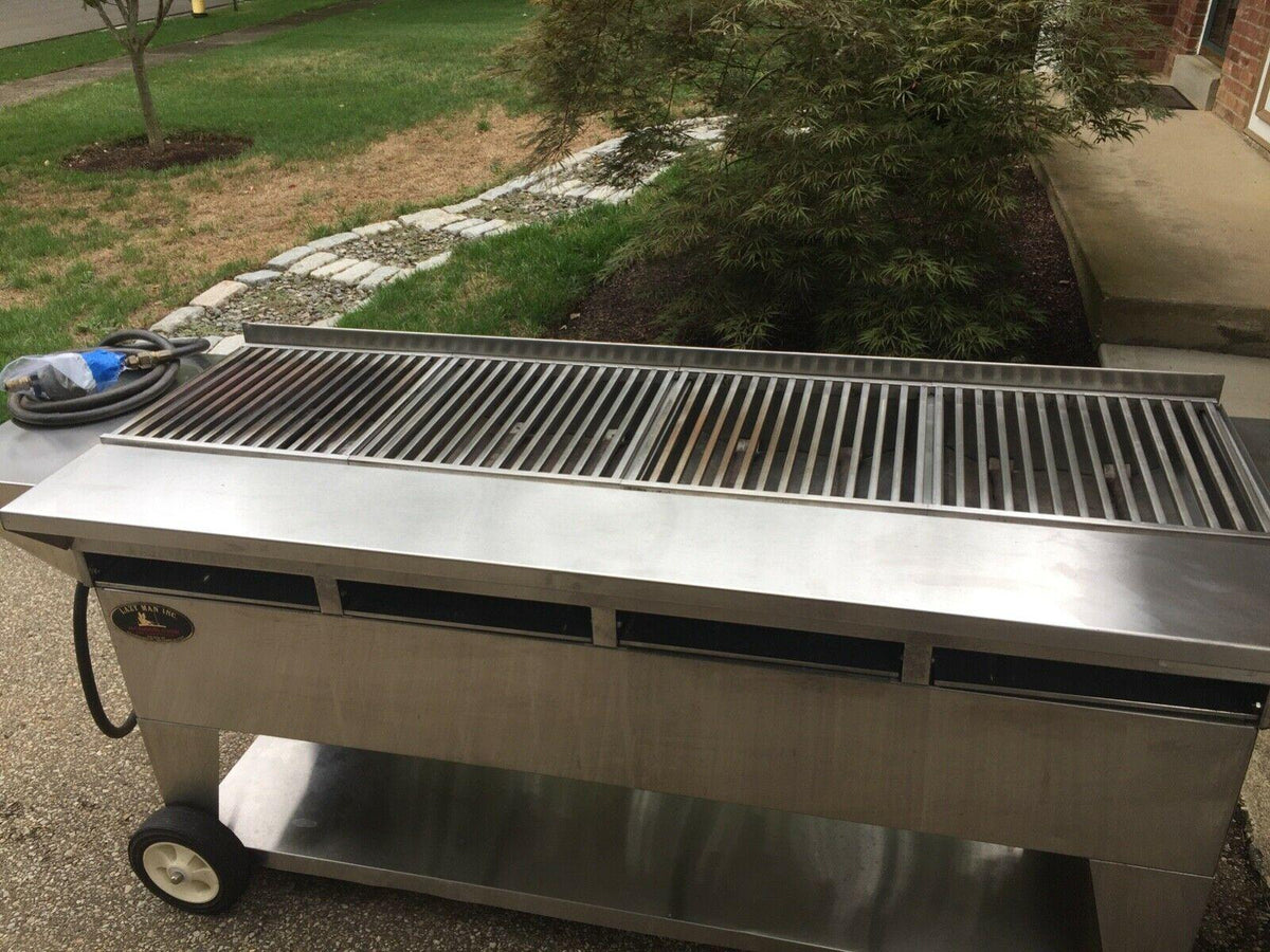 Lazy Man Model A4 Series Propane Gas Stainless Steel Mobile Grill