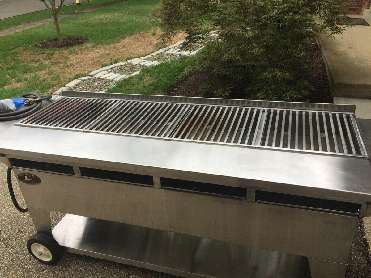 Lazy Man Model A4 Series Propane Gas Stainless Steel Mobile Grill