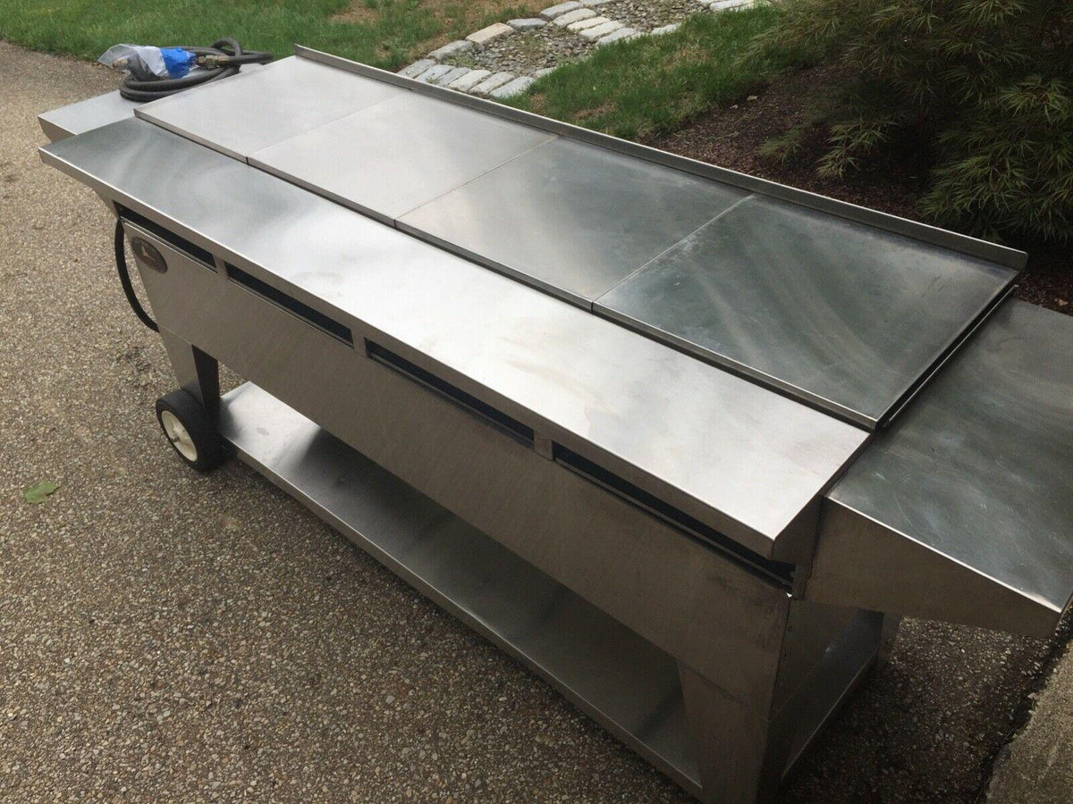Lazy Man Model A4 Series Propane Gas Stainless Steel Mobile Grill