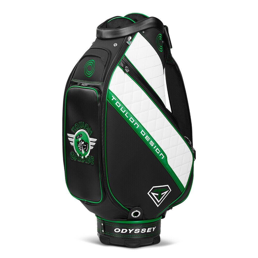 NEW Callaway Golf Odyssey Toulon Design Black/White/Green Staff Bag