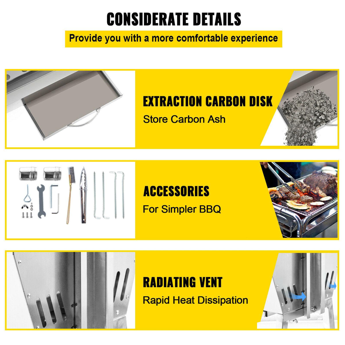 25W 132 Lbs Stainless Lamb BBQ Roaster Rotisserie Spit Pig Goat Trotter Electric