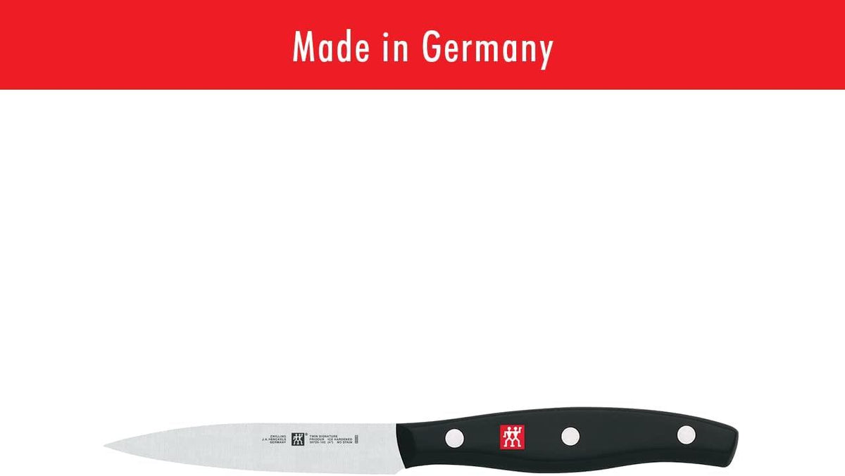 ZWILLING Twin Signature 3-pc German Knife Set, Razor-Sharp, Made in Company-Owned German Factory with Special Formula Steel perfected for almost 300 Years, Dishwasher Safe