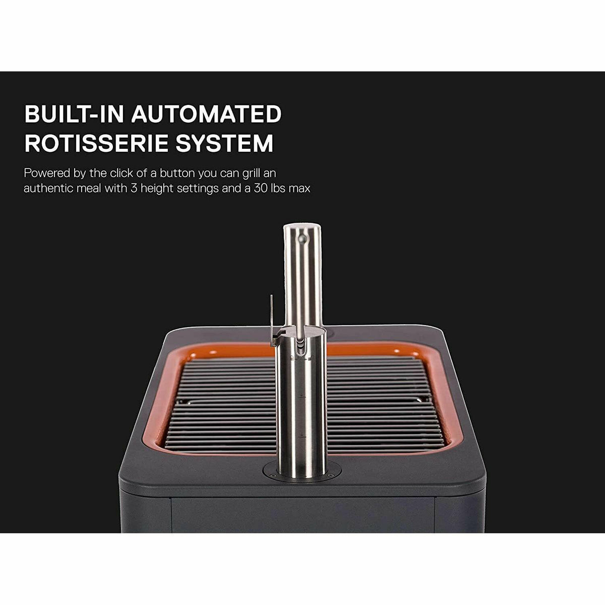 Everdure by Heston Blumenthal FUSION 29 Inch Pedestal Charcoal Grill/Rotisserie