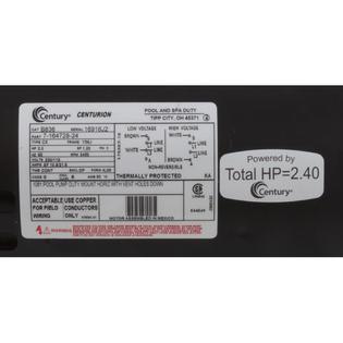 Motor, Century, 2.0hp, 208v-230v, 1-Spd, 56Jfr, C-Face Thd