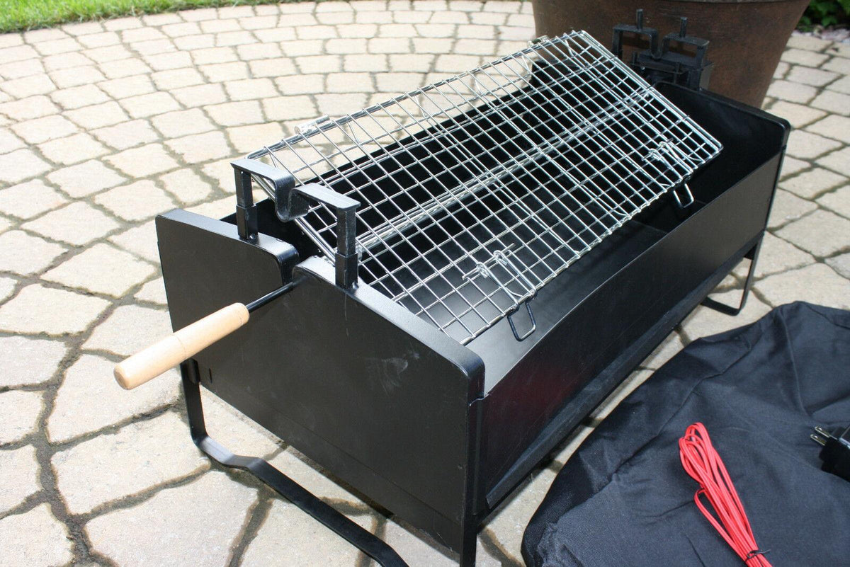 Electric Rotating Barbecue BBQ Rotisserie Charcoal Grill Steak Chiken 12-120v