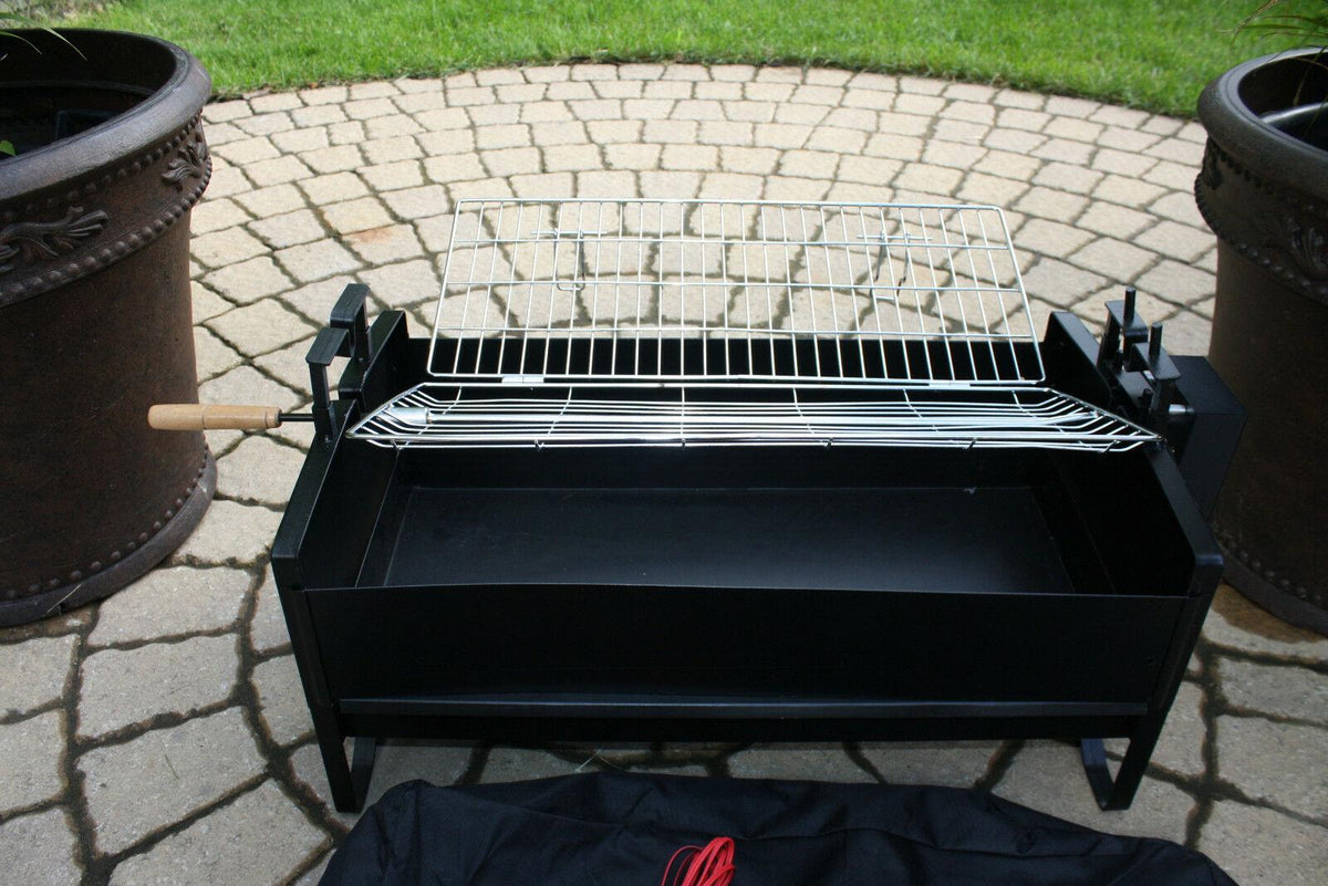 Electric Rotating Barbecue BBQ Rotisserie Charcoal Grill Steak Chiken 12-120v