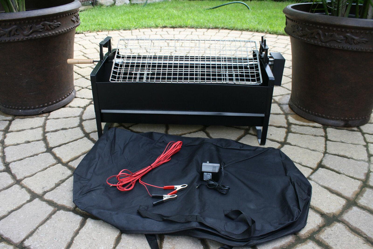 Electric Rotating Barbecue BBQ Rotisserie Charcoal Grill Steak Chiken 12-120v