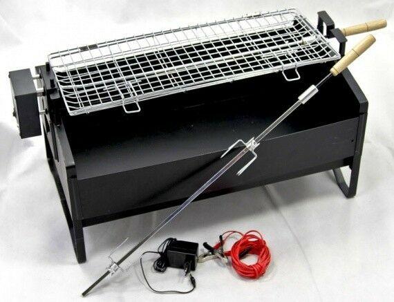Electric Rotating Barbecue BBQ Rotisserie Charcoal Grill Steak Chiken 12-120v