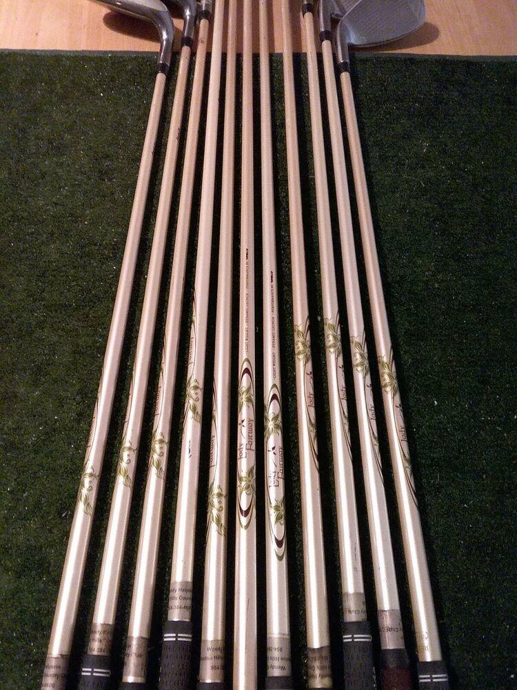 Lady Fairway HSL full set (D,3W,5W,4-6H,7-SW) & Cart Golf bag & rain cover