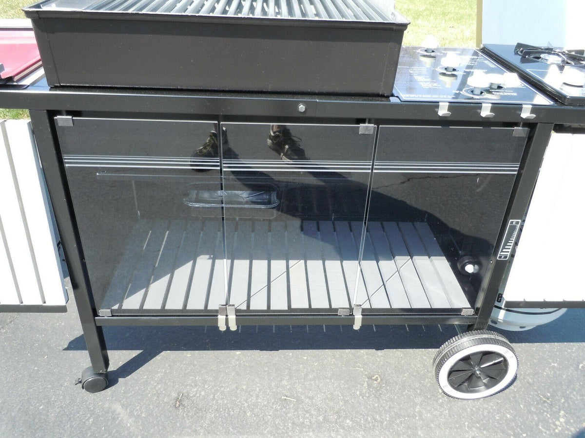Vintage 80's Genesis 5 Burgundy Gas Grill #493001 1988 Collector Quality