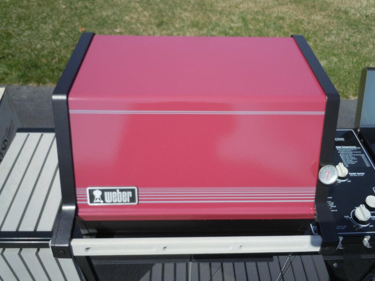 Vintage 80's Genesis 5 Burgundy Gas Grill #493001 1988 Collector Quality