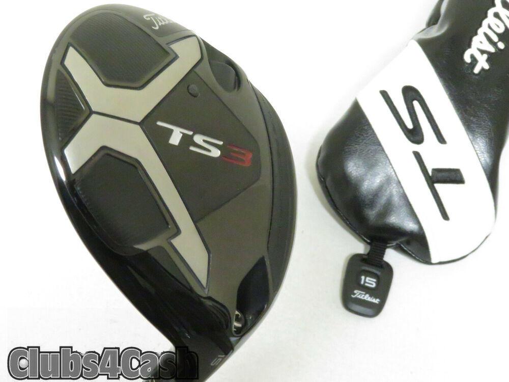 TITLEIST TS3 Fairway 15* HZRDUS Smoke 6.0 Stiff Flex +Cover