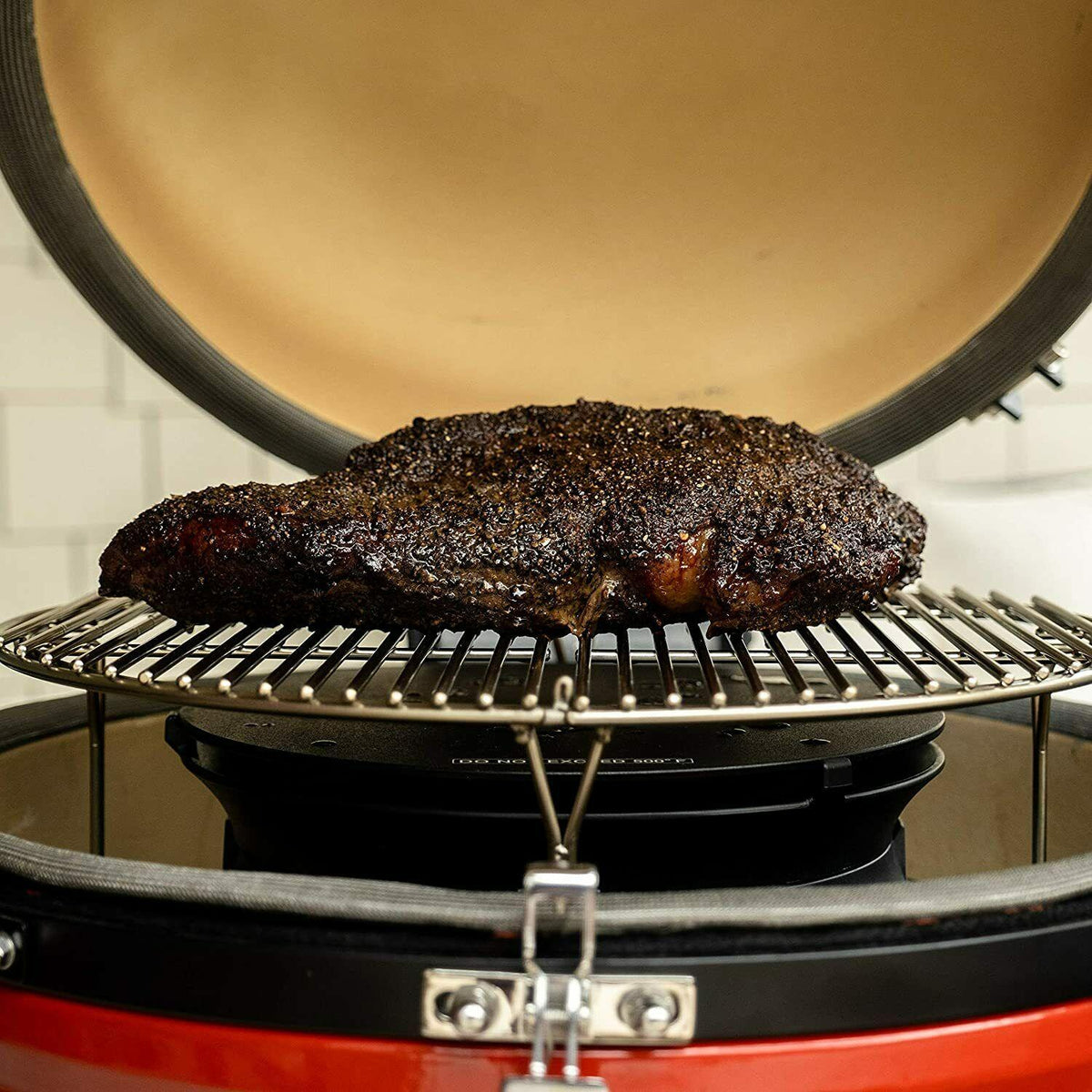 Kamado Joe KJ-Hyper Classic SloRoller with Cooking Rack, Black