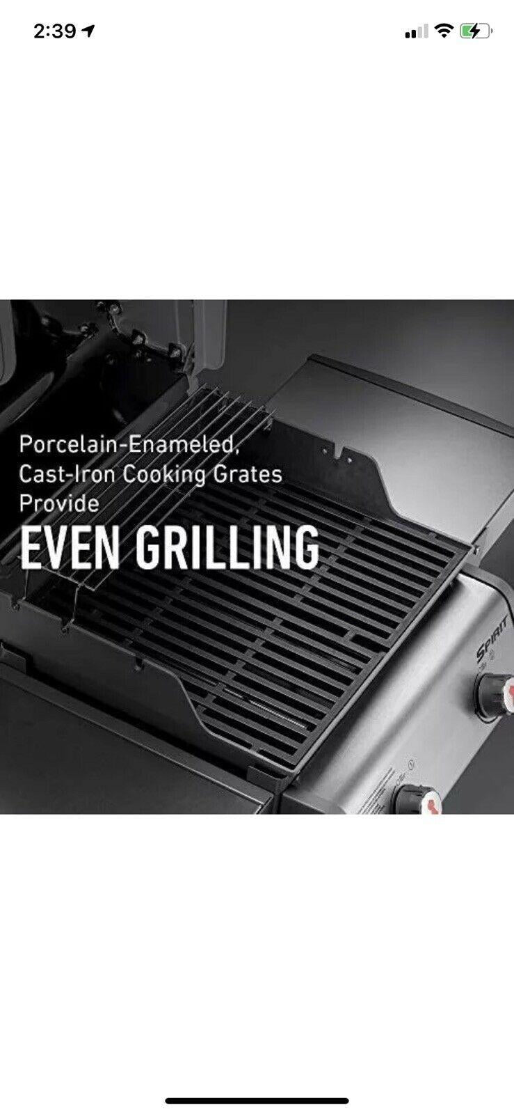 46110001 Spirit E-210 Gas Grill Liquid Propane 2-Burner ONLY 1 TO SELL!