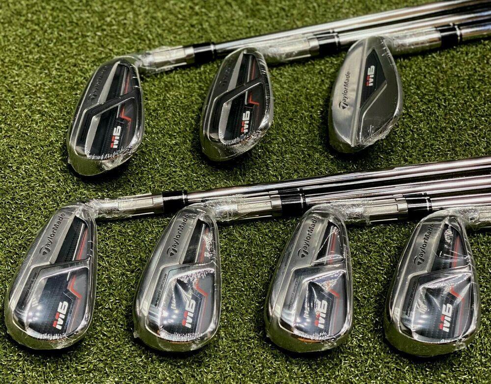 TaylorMade M6 Iron Set 5-AW Steel KBS MAX 85 Regular R-Flex NEW #79663