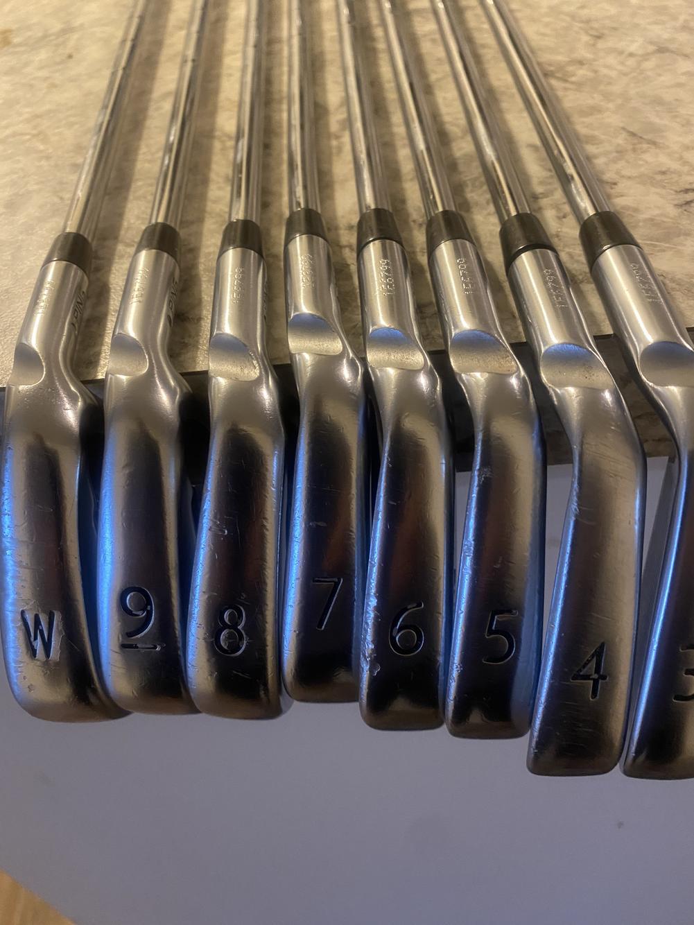 Used Men's Ping Right Handed S57 Iron Set Stiff Flex Steel Shaft