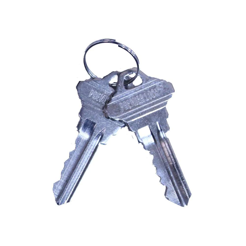 Heavy-Duty Satin Chrome Grade 2 Entry Door Lever Lock Set with 2 Keys
