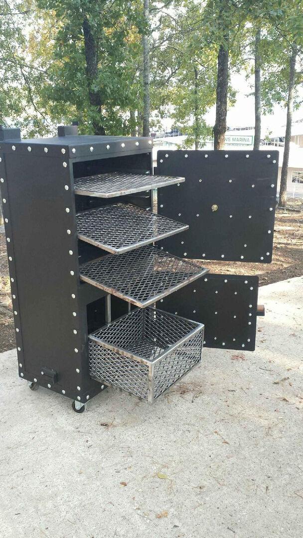 Steel Mountain Grills BBQ Smoker Outdoor Cooker Complete Custom Assembled Pit
