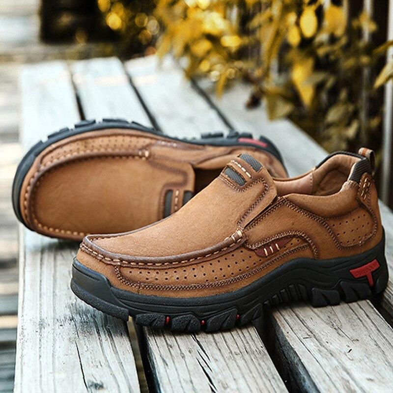 High Quality Men's Comfortable Waterproof Leather Shoes