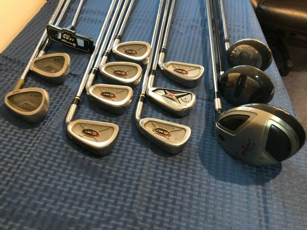 Complete Golf Club Set & Bag, Righty, Cobra, Titleist, Callaway & More + Extras