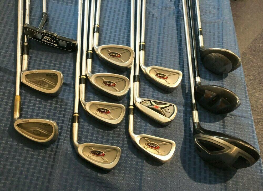 Complete Golf Club Set & Bag, Righty, Cobra, Titleist, Callaway & More + Extras