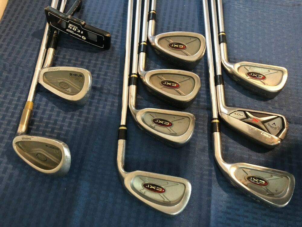 Complete Golf Club Set & Bag, Righty, Cobra, Titleist, Callaway & More + Extras