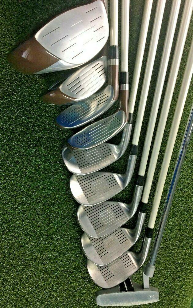 Maxfli Revolution 1,3 Woods, 4,5 Hybrids, 6-PW + Putter w/Bag RH Ladies / mm4232