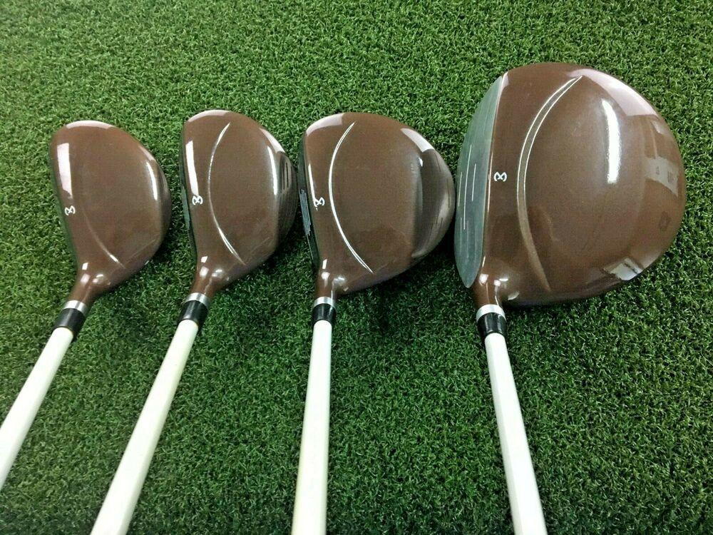 Maxfli Revolution 1,3 Woods, 4,5 Hybrids, 6-PW + Putter w/Bag RH Ladies / mm4232