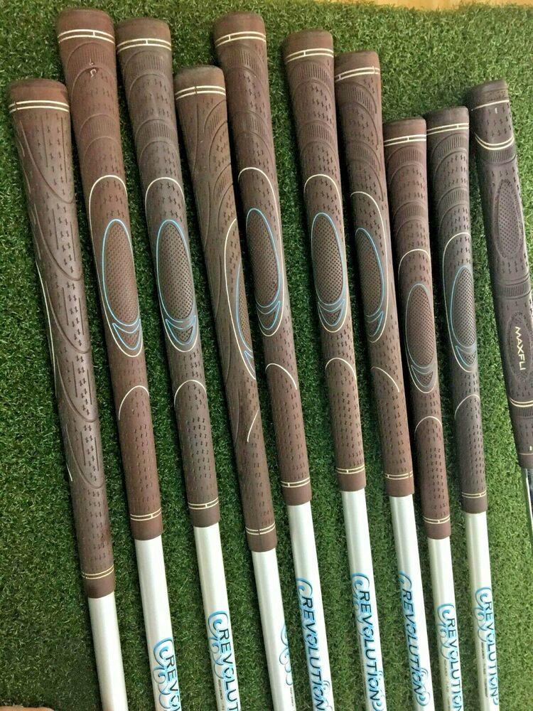 Maxfli Revolution 1,3 Woods, 4,5 Hybrids, 6-PW + Putter w/Bag RH Ladies / mm4232