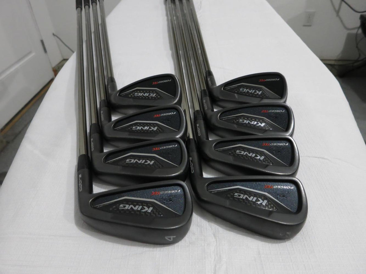 Cobra King Forged TEC Black Iron Set - 4-PW, AW - Recoil 460 ES Regular Graphite