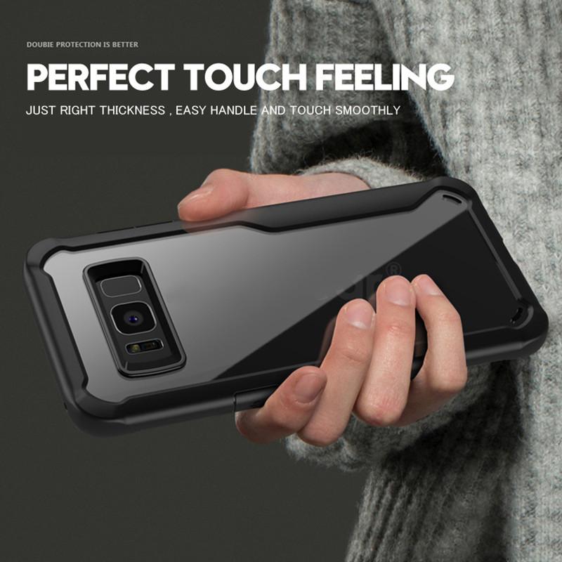 Phone Case - Luxury Double Protection Clear Acrylic & Soft TPU Shockproof Phone Case For Samsung Galaxy Note9/8 S9/S8 Plus