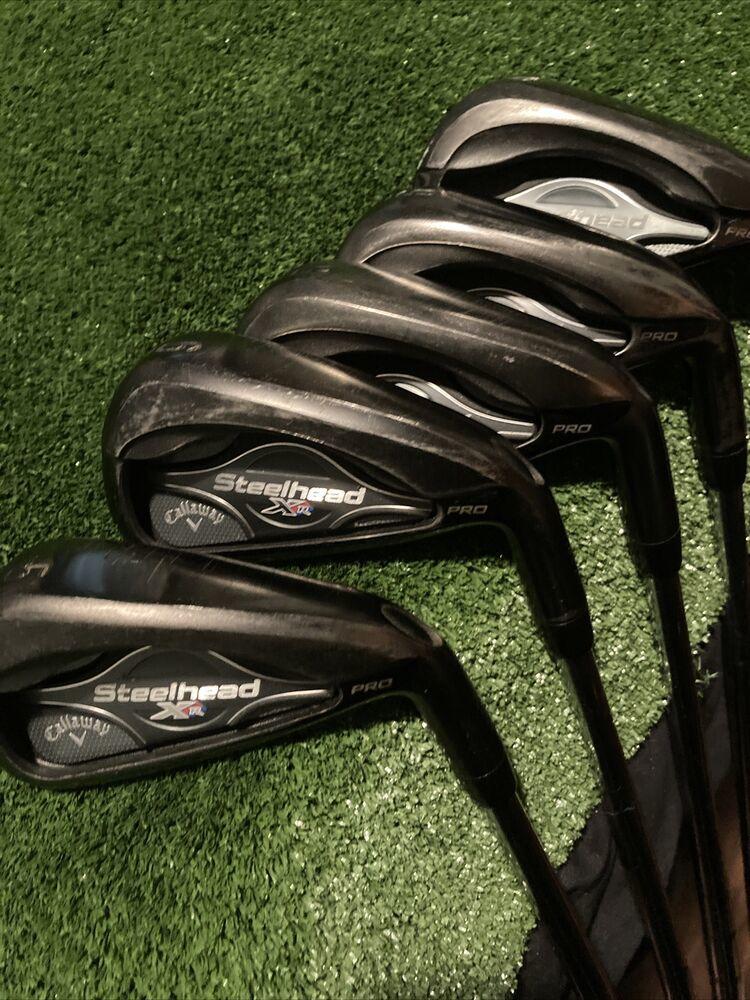 Callaway Steelhead XR Pro Irons Set 5-PW (no 7) Stiff Steel Shafts