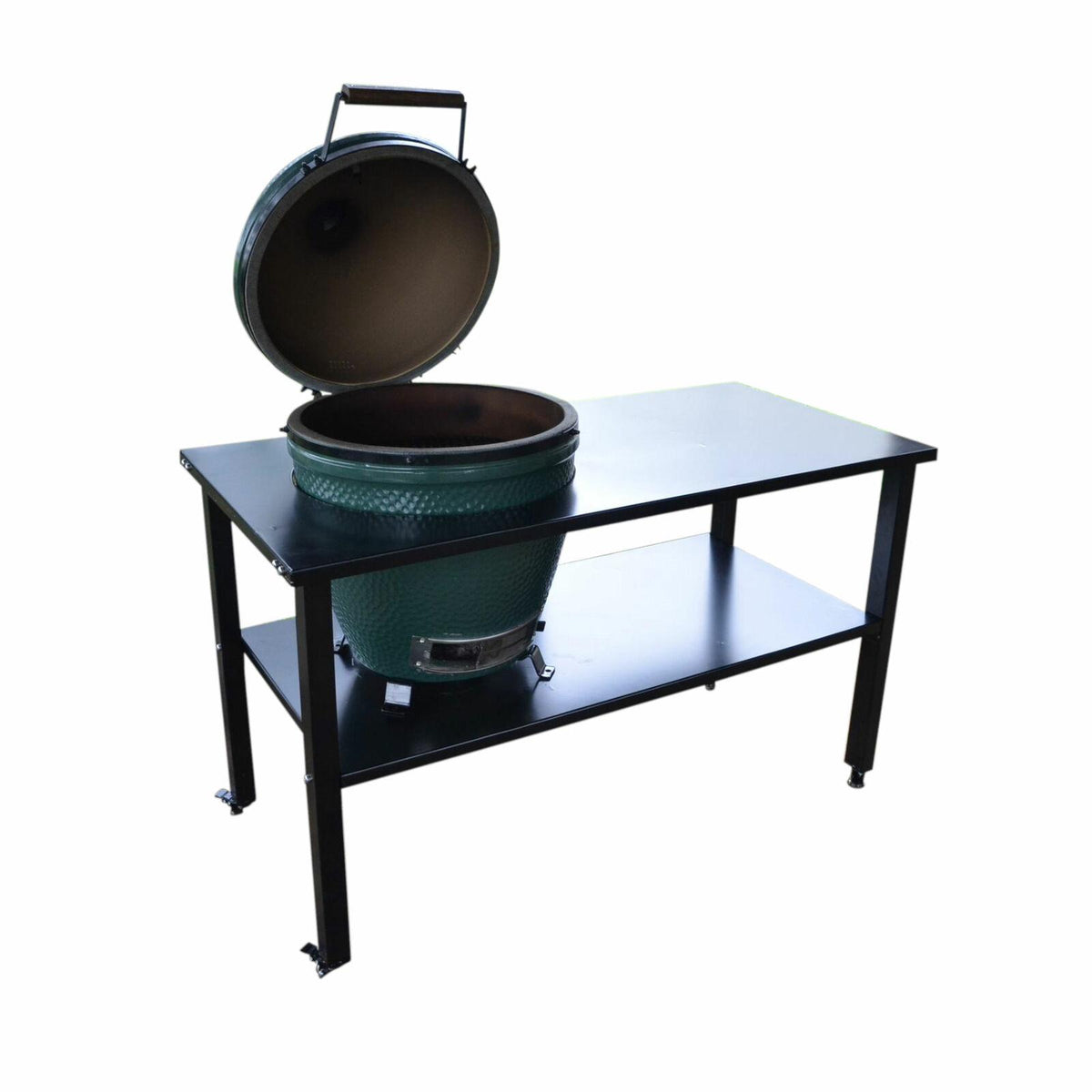 Titan Great Outdoors Ceramic Grill Table Aluminum Fits Large BGE, Kamado Joe