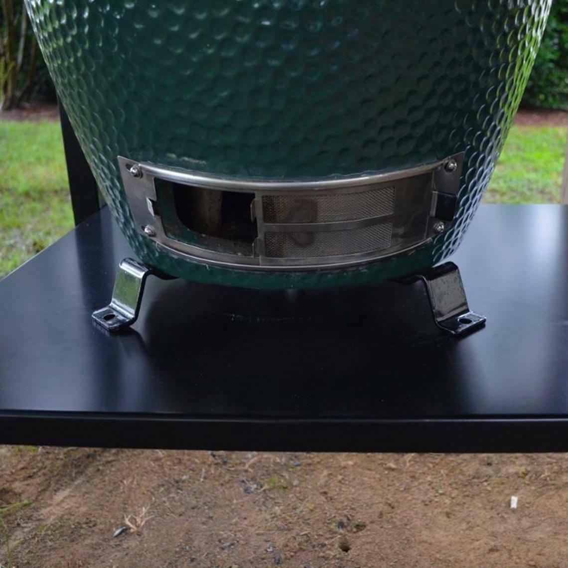 Titan Great Outdoors Ceramic Grill Table Aluminum Fits Large BGE, Kamado Joe