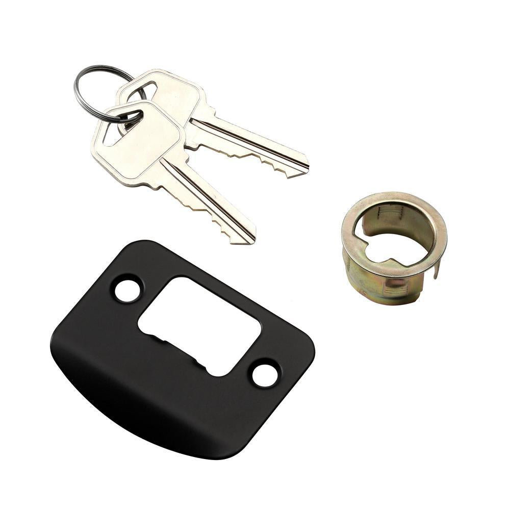 Zacoti Matte Black Keyed Entry Door Lever