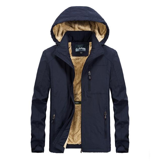 Men Warm Casual Bomber Jacket