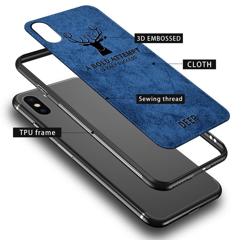 Ultra Thin Cloth Soft Case For iPhone Series