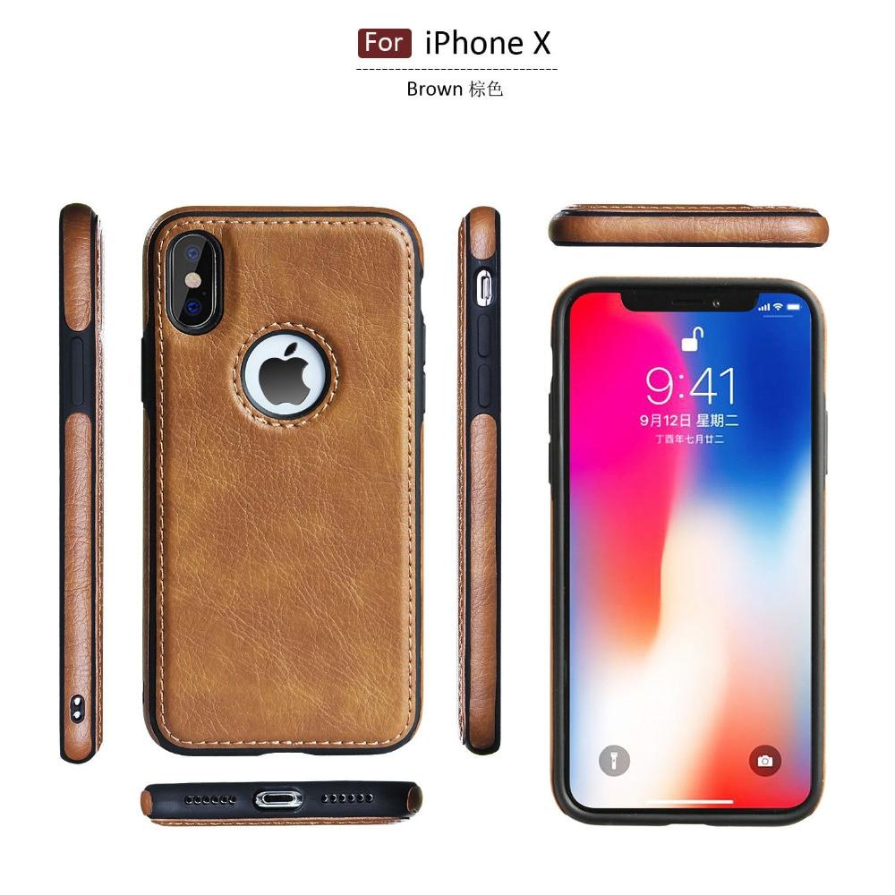 Slim PU Leather Case for iPhone