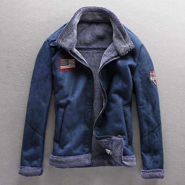 2021 Men Coat Winter Thicken Warm Men Fleece Jacket