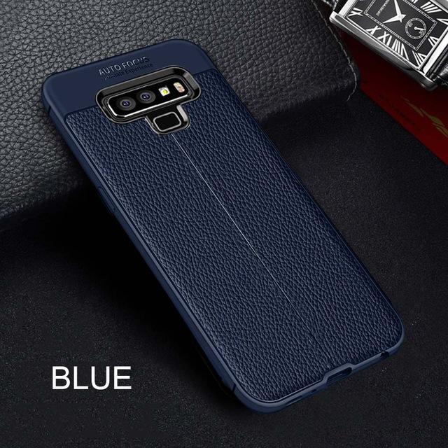 Luxury Shockproof Silicone Armor Case For Samsung S6 S7 S8 edge Plus Note 8 9 +Screen Protector