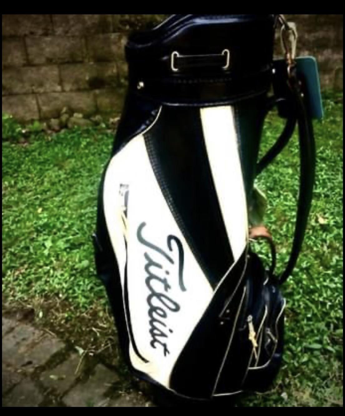 Vintage Midcentury Titleist Tour Staff Golf Bag - Rare/Leather