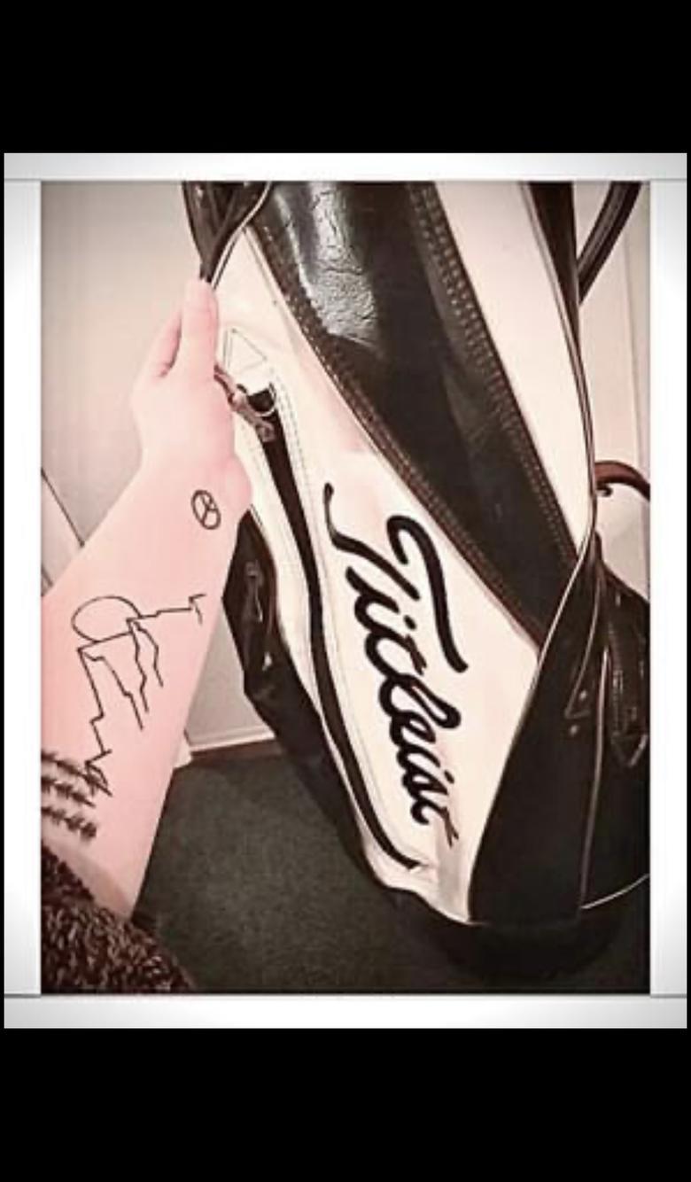 Vintage Midcentury Titleist Tour Staff Golf Bag - Rare/Leather