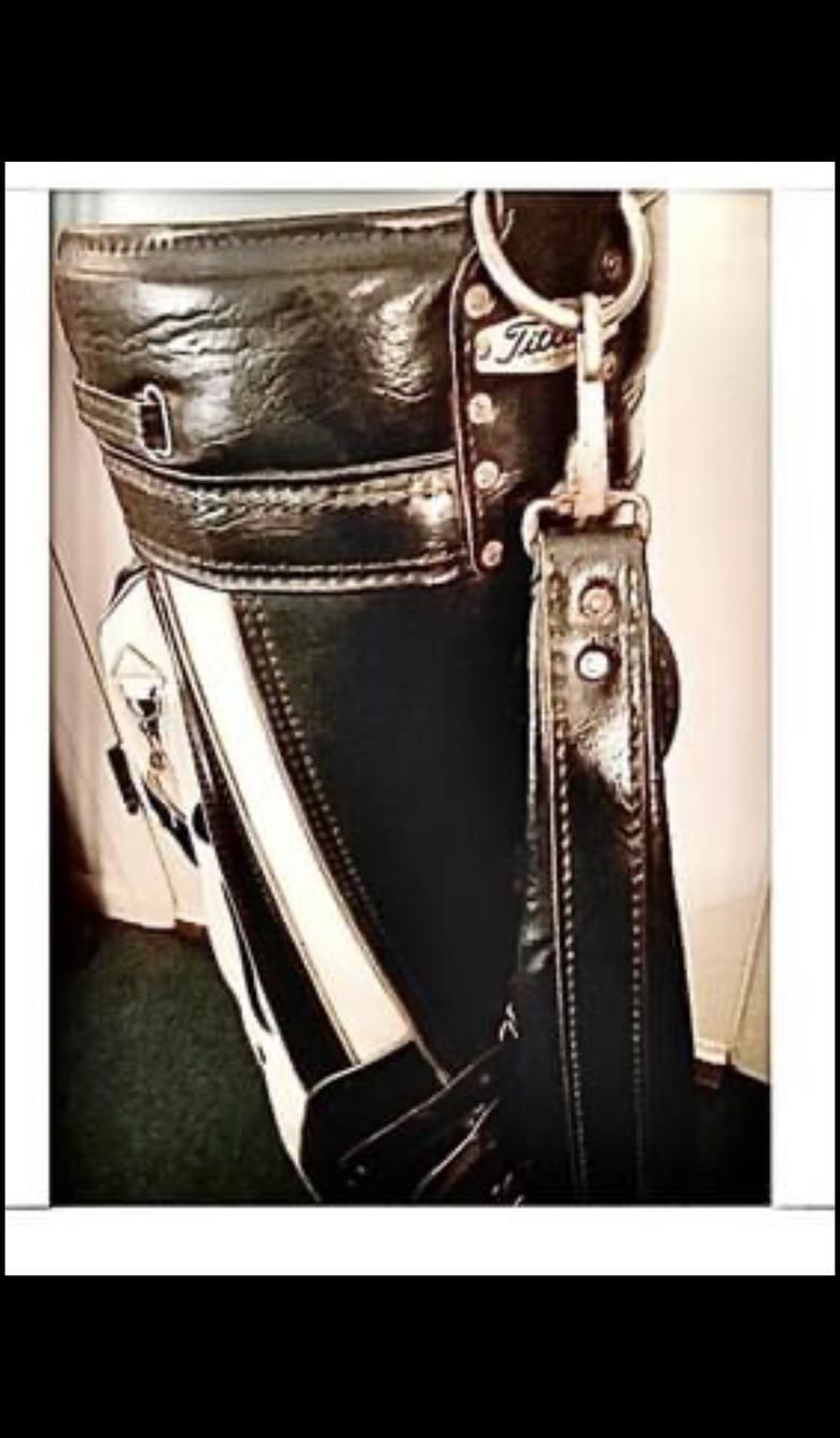 Vintage Midcentury Titleist Tour Staff Golf Bag - Rare/Leather