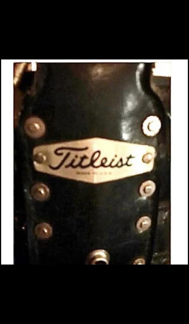 Vintage Midcentury Titleist Tour Staff Golf Bag - Rare/Leather