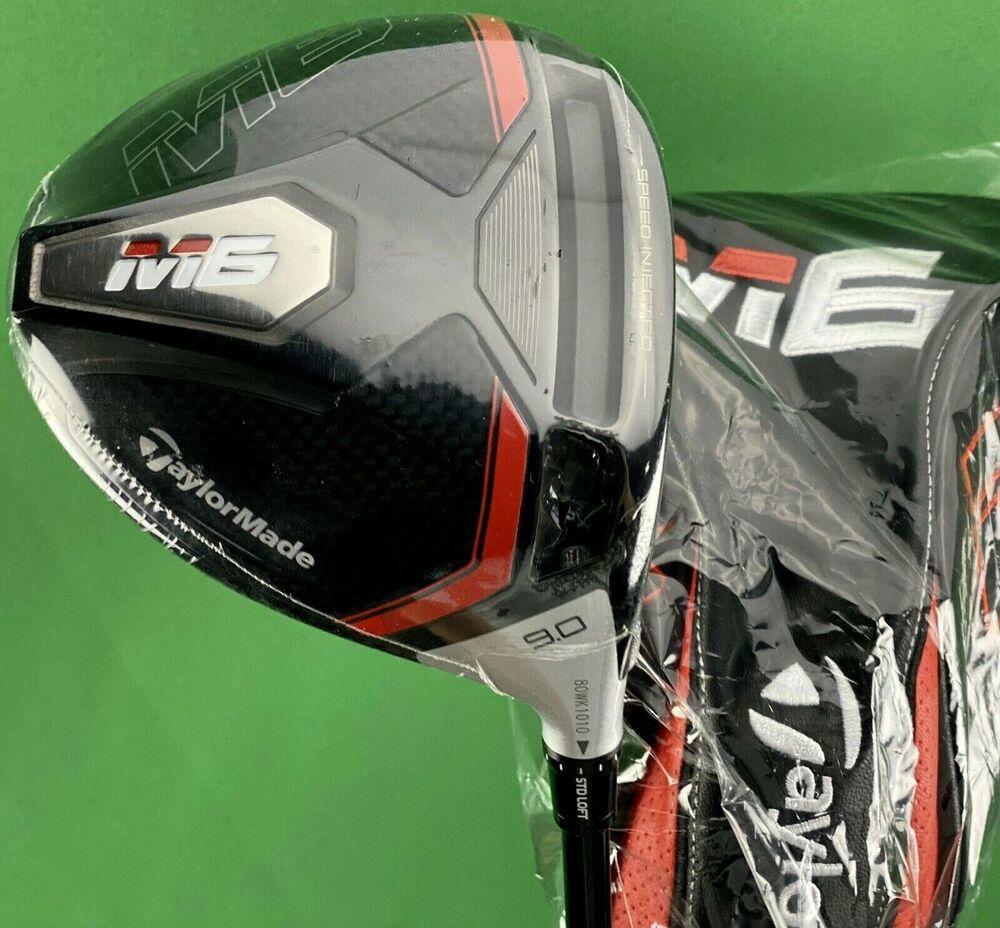 TaylorMade M6 Driver 9.0* Fujikura Atmos 5S Stiff S-Flex + Headcover NEW #79564