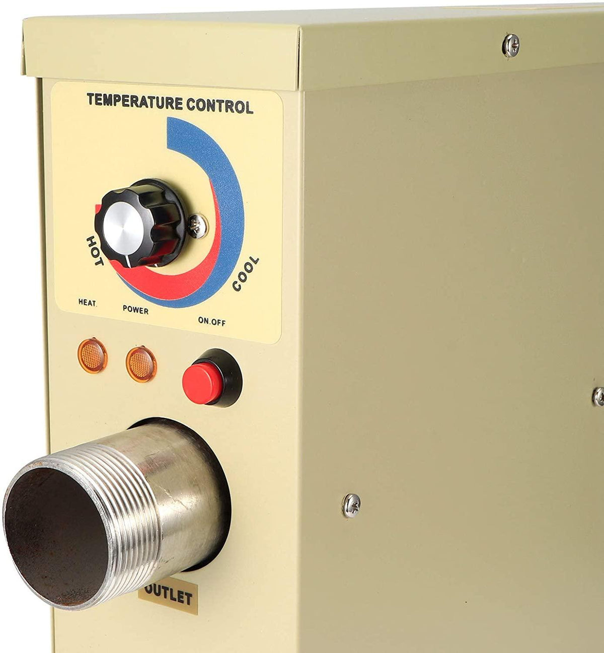 ChichuangK Electric Pool Heater, 220V 5. 5KW Thermostat Heater for Swimming Pool Tub Portable Spa Bath Pool Thermostat Heater Pump with Digital Display Screen Control
