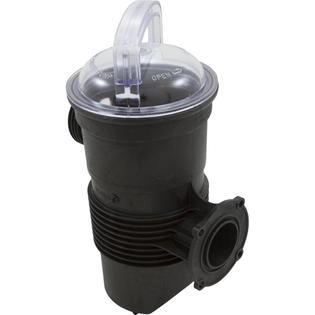 Trap Assembly, Challenger High Pressure-3F, Blk, w/ss Basket