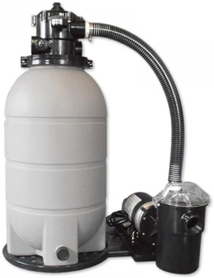 Rx Clear Patriot Sand Filter System | for Above Ground Swimming Pools Up to 15,000 Gallons | 16 Inch Filter | 1 HP Niagara Pool Pump