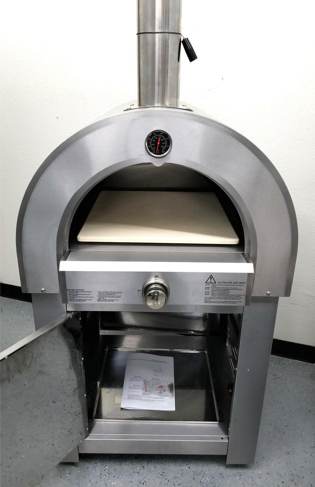 New Stainless Steel Outdoor LPG Propane Gas Pizza Oven Range Grill BBQ