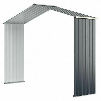 Outdoor Storage Shed Extension Kit-Gray - Color: Gray